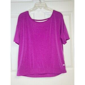 GAP FIT Breathe Women's Open Back Rose Verbena Athletic Shirt Top Small